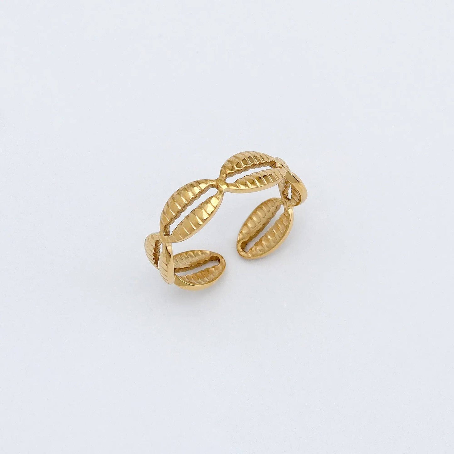 Cowrie Shell Waterproof Ring for Everyday Wear