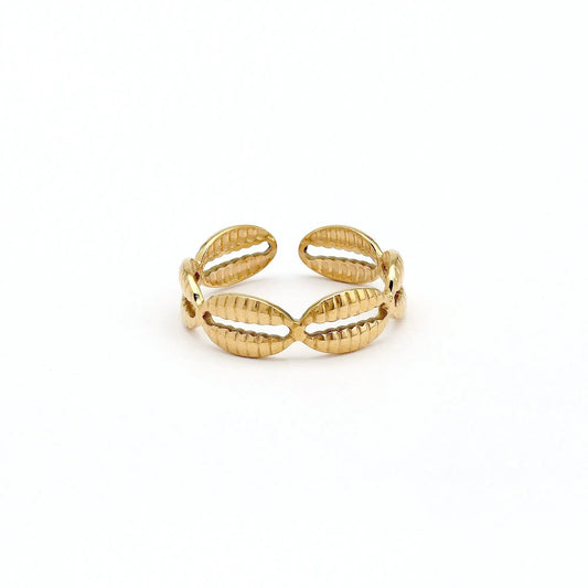 Cowrie Shell Waterproof Ring