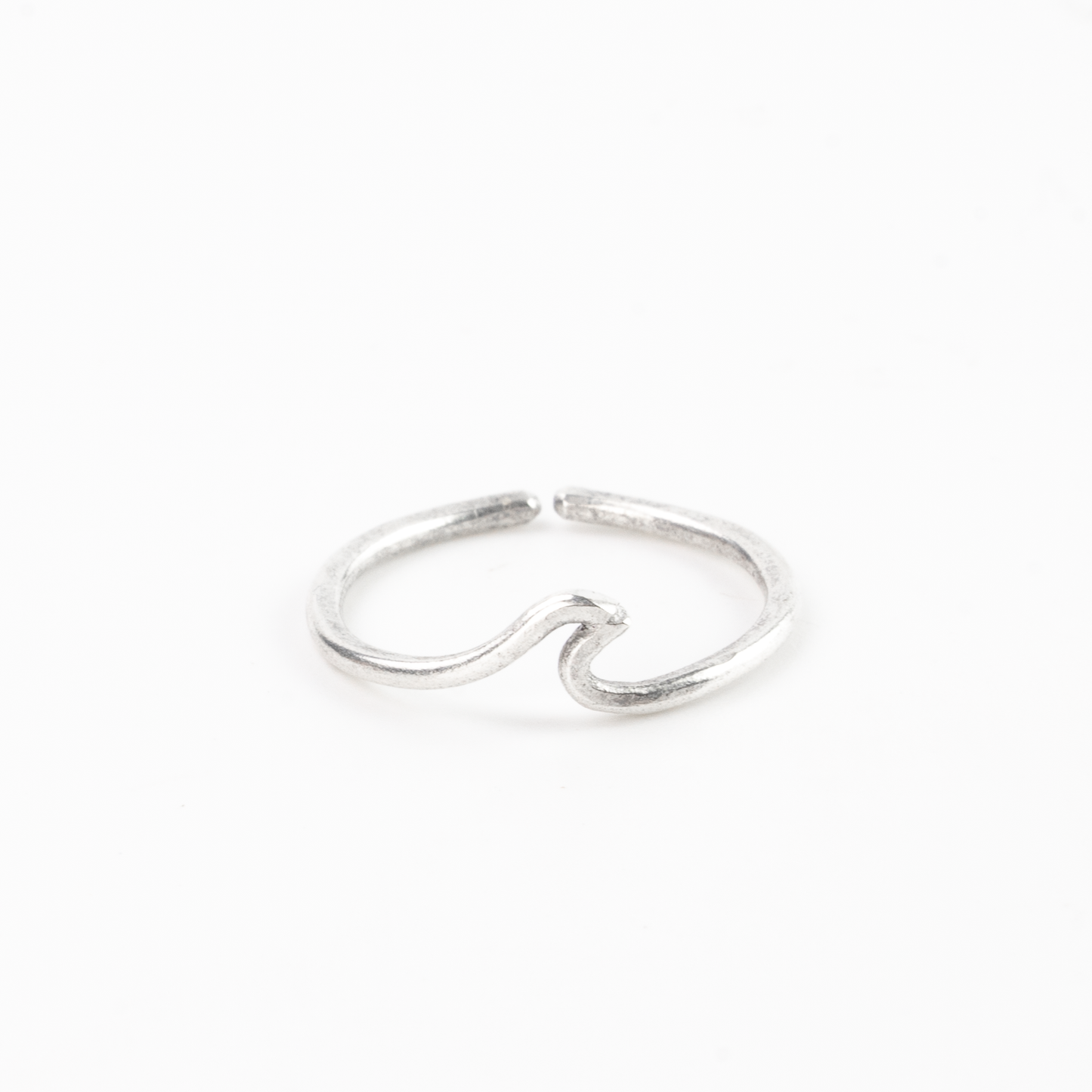 Pineapple Island Surfer Girl Wave Ring - Silver