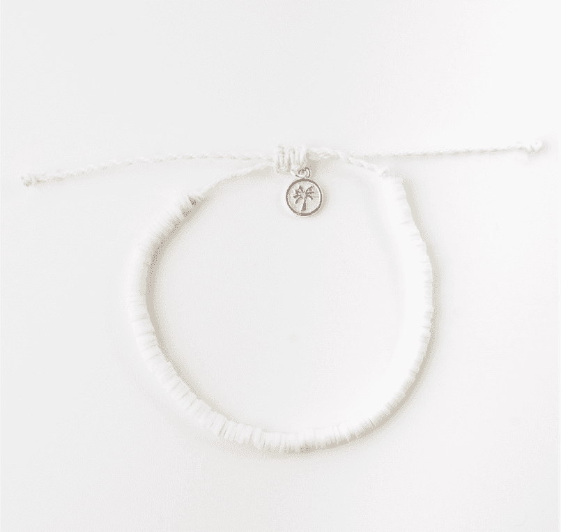 Pineapple Island Anklet - White