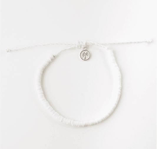 Pineapple Island Anklet - White