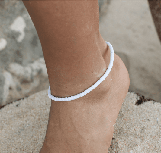 Pineapple Island Anklet - White