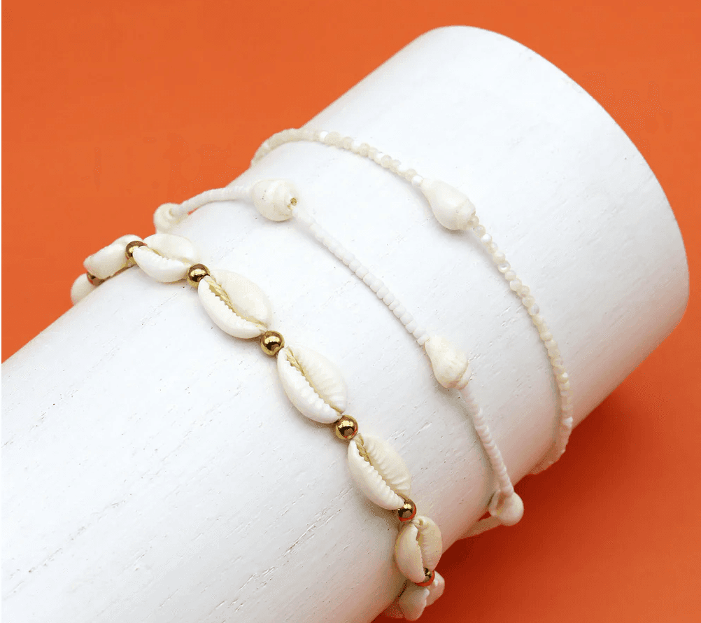 Pineapple Island Giada Rahayu Steel Beaded Surf Anklet