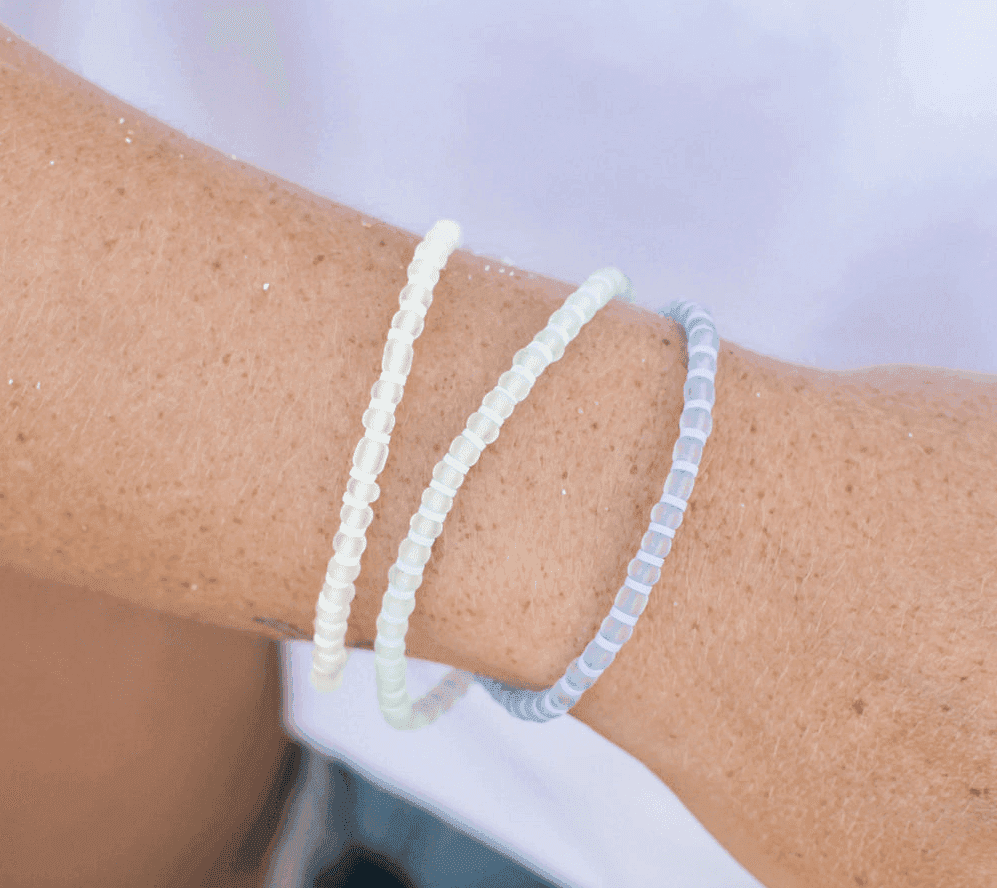 Pineapple Island Marley Glass Beaded Bracelet