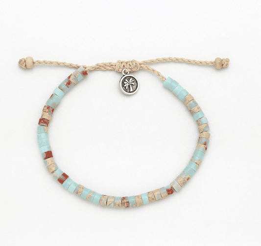 Adjustable Stone Beaded Anklet from Pineapple Island