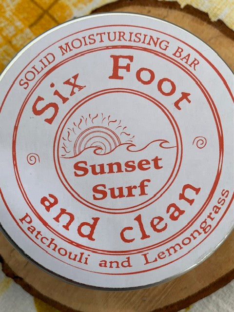Six Foot & clean Sunset Surf Moisturising Bar