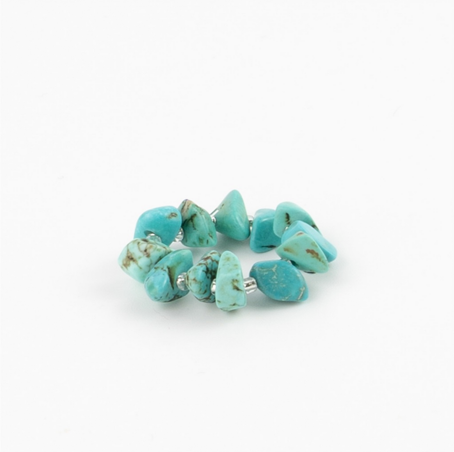Pineapple Island Coloured Stone Stretch Rings