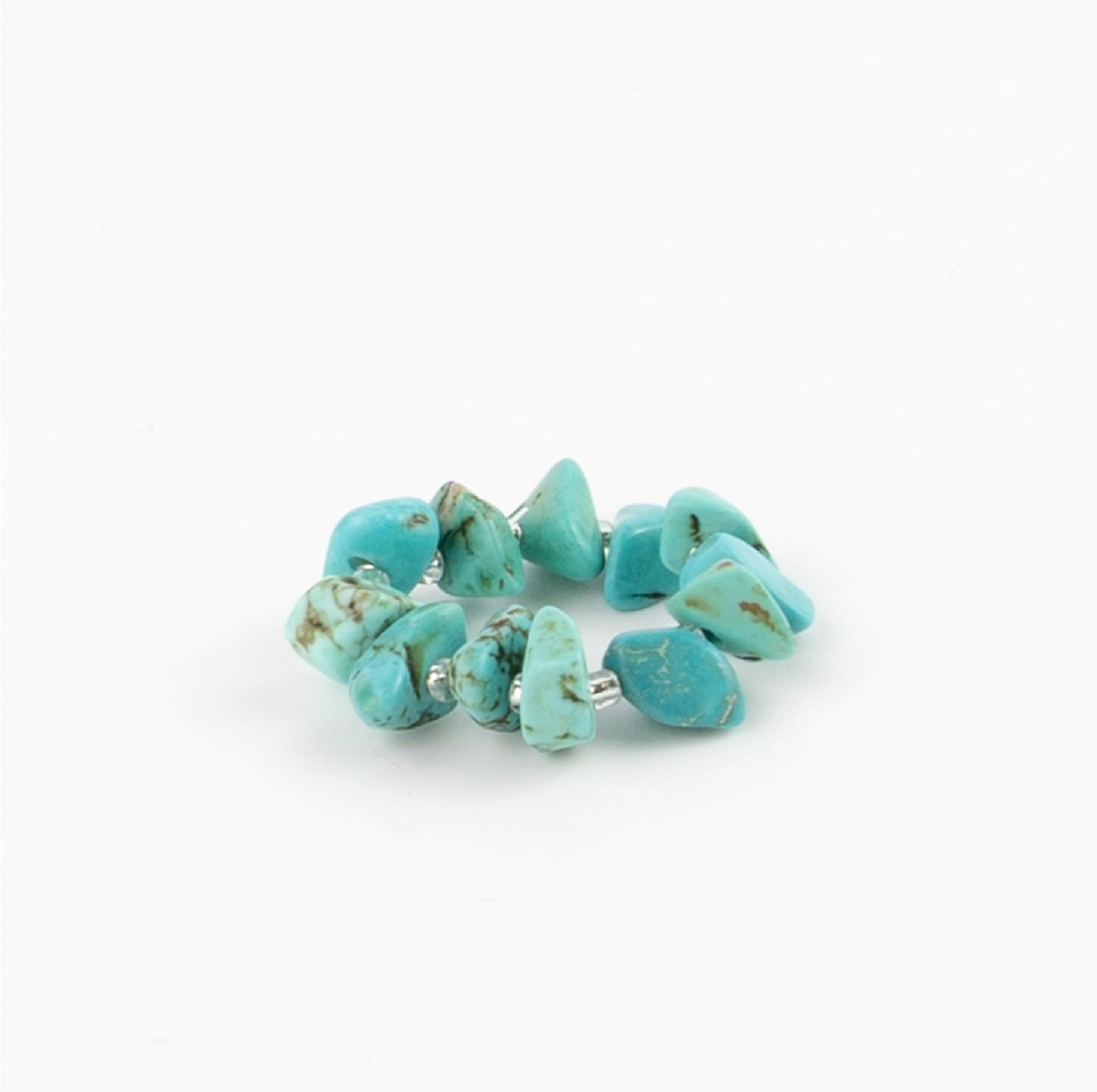 Pineapple Island Coloured Stone Stretch Rings
