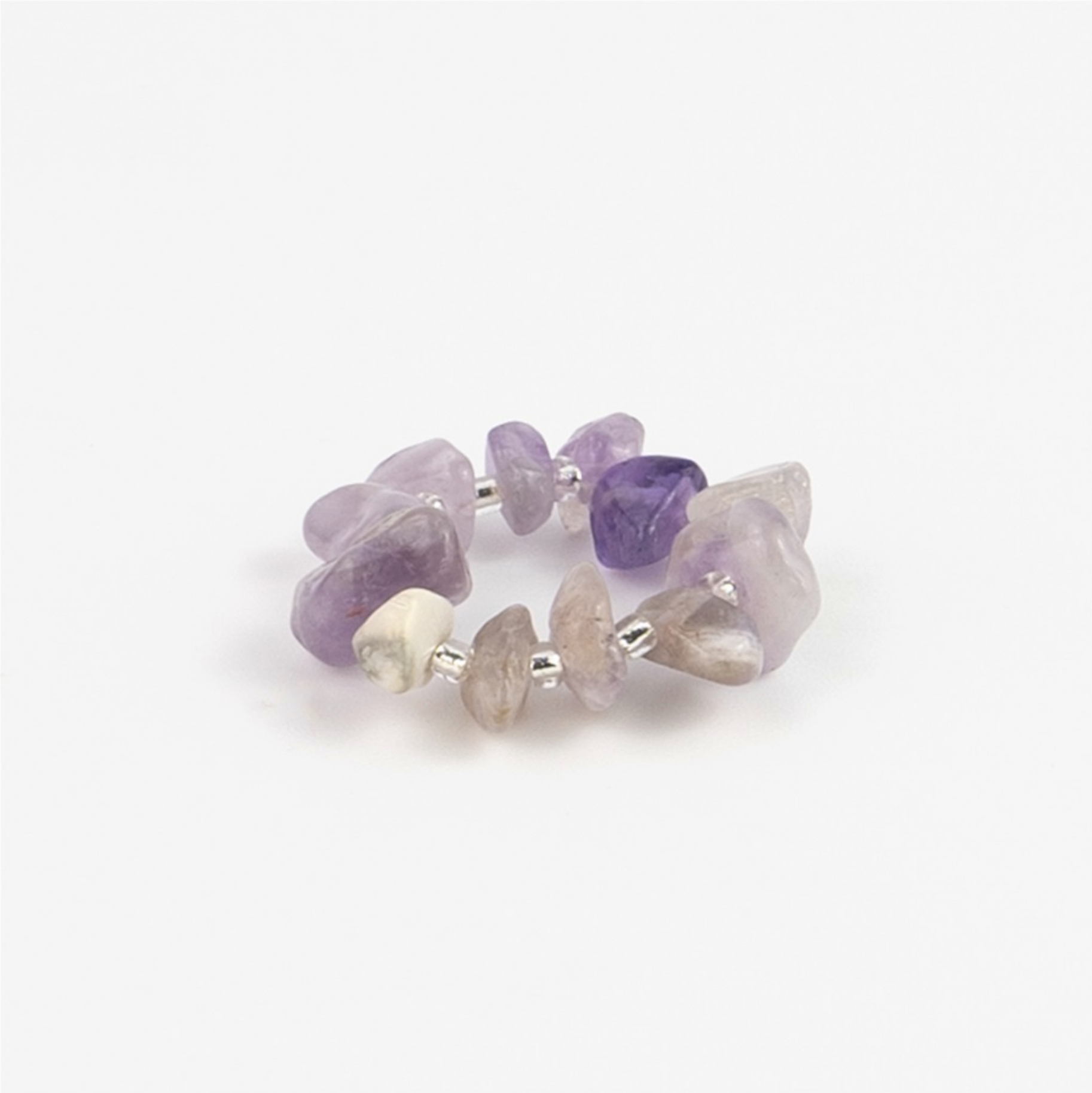 Pineapple Island Coloured Stone Stretch Rings