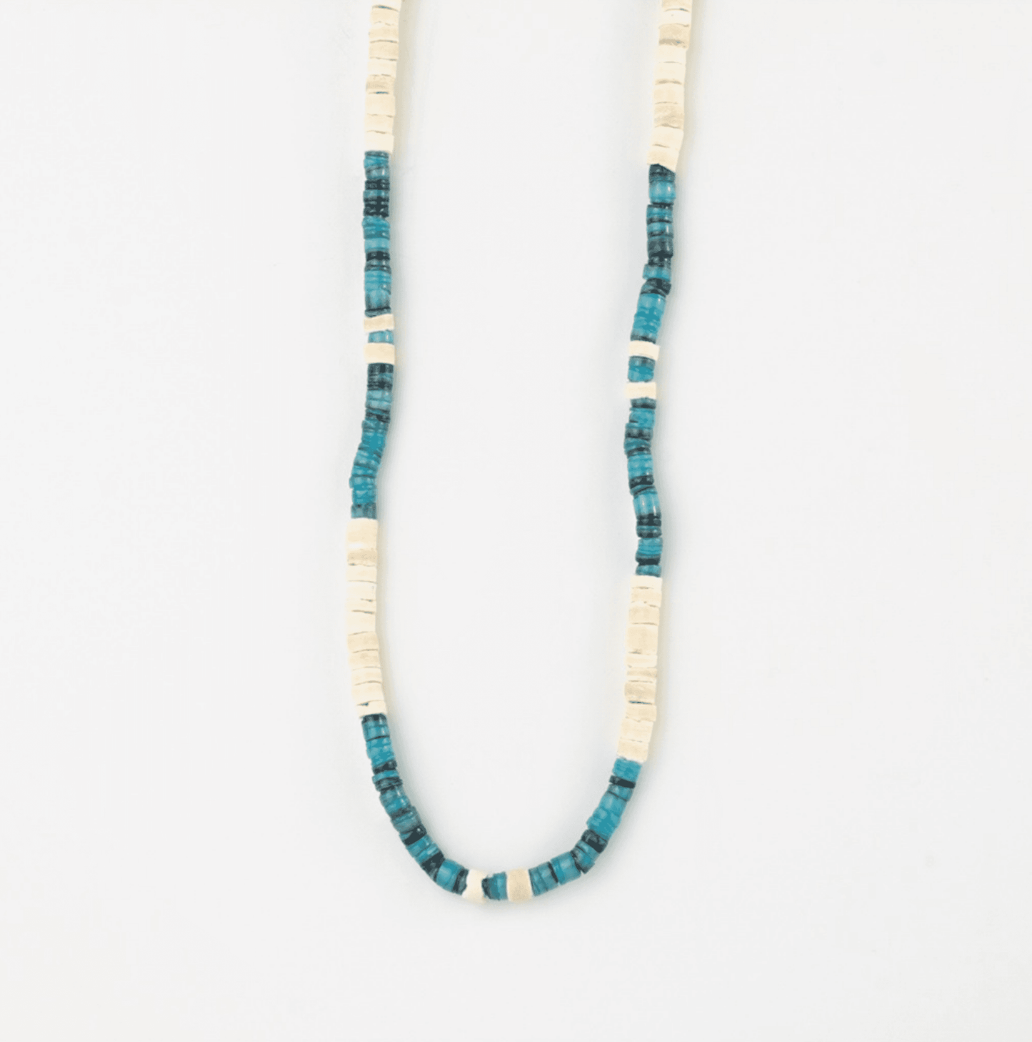 Pineapple island Adjustable coconut wood and coloured shell beaded necklace