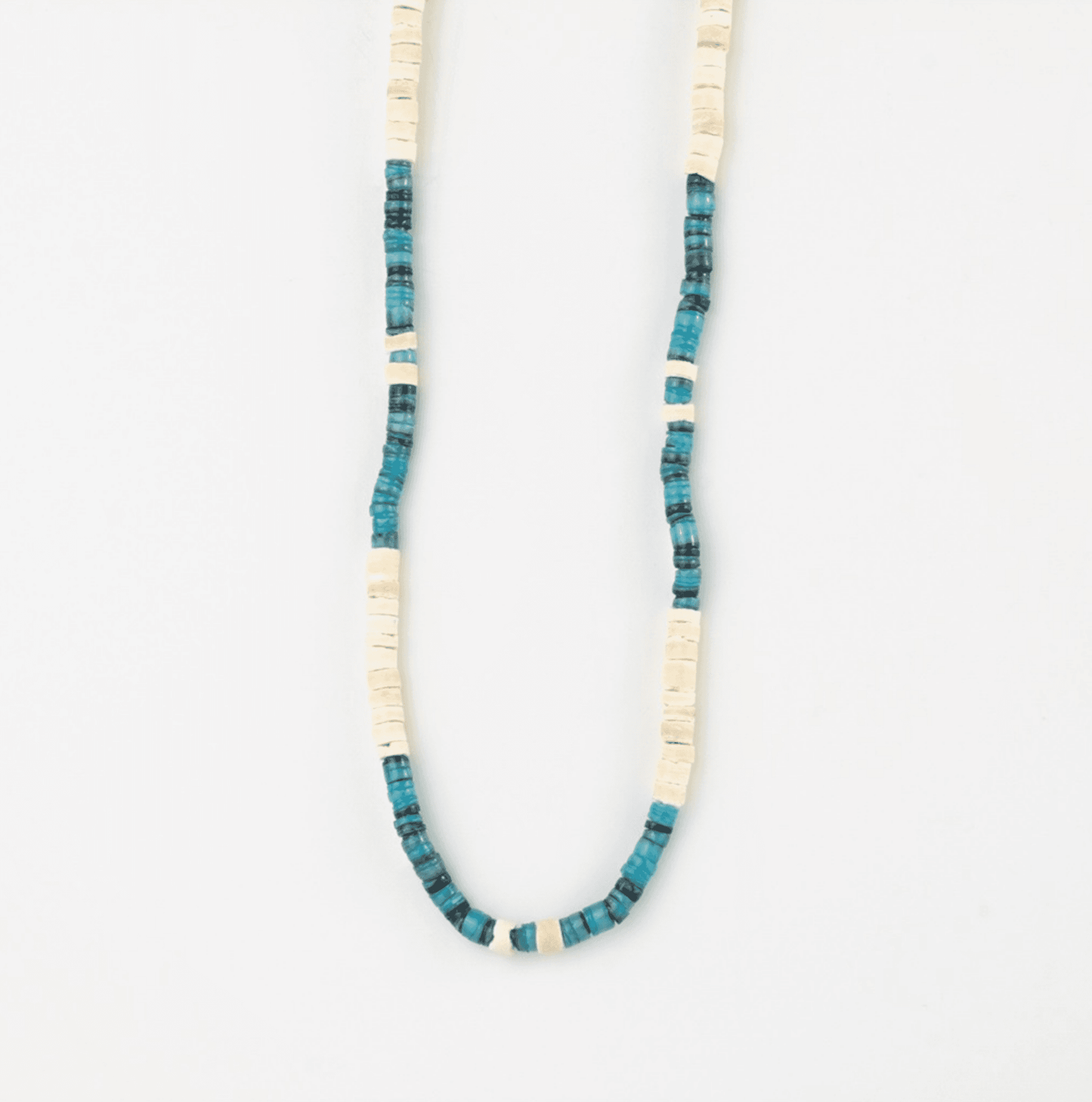 Pineapple island Adjustable coconut wood and coloured shell beaded necklace