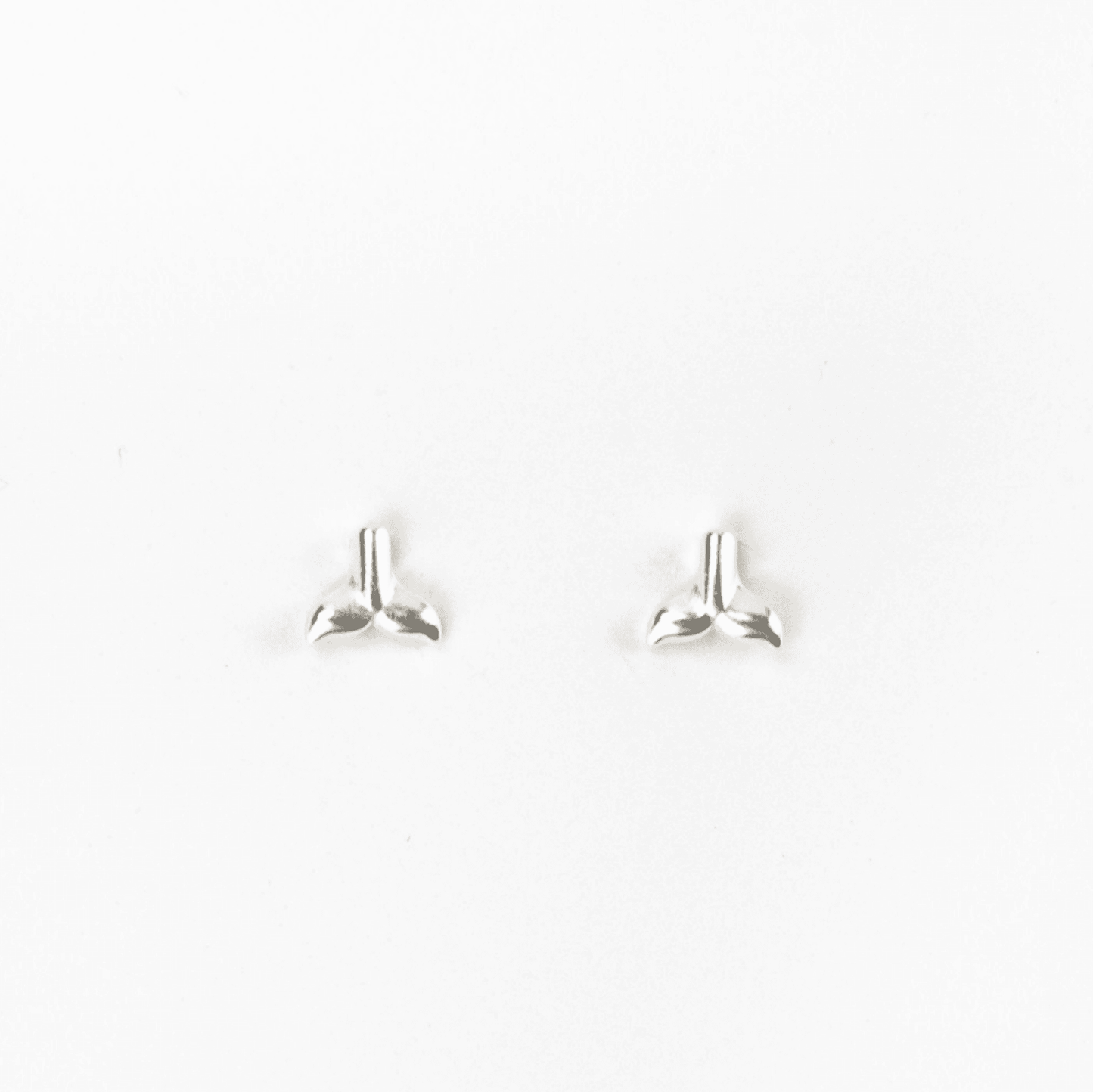 Pineapple Island whale tail stud earings