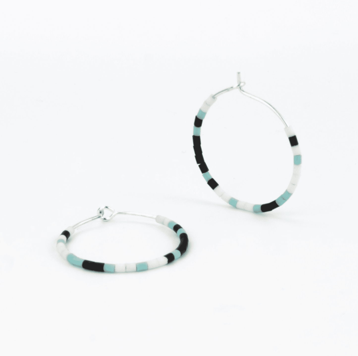 Pineapple island hoop earrings