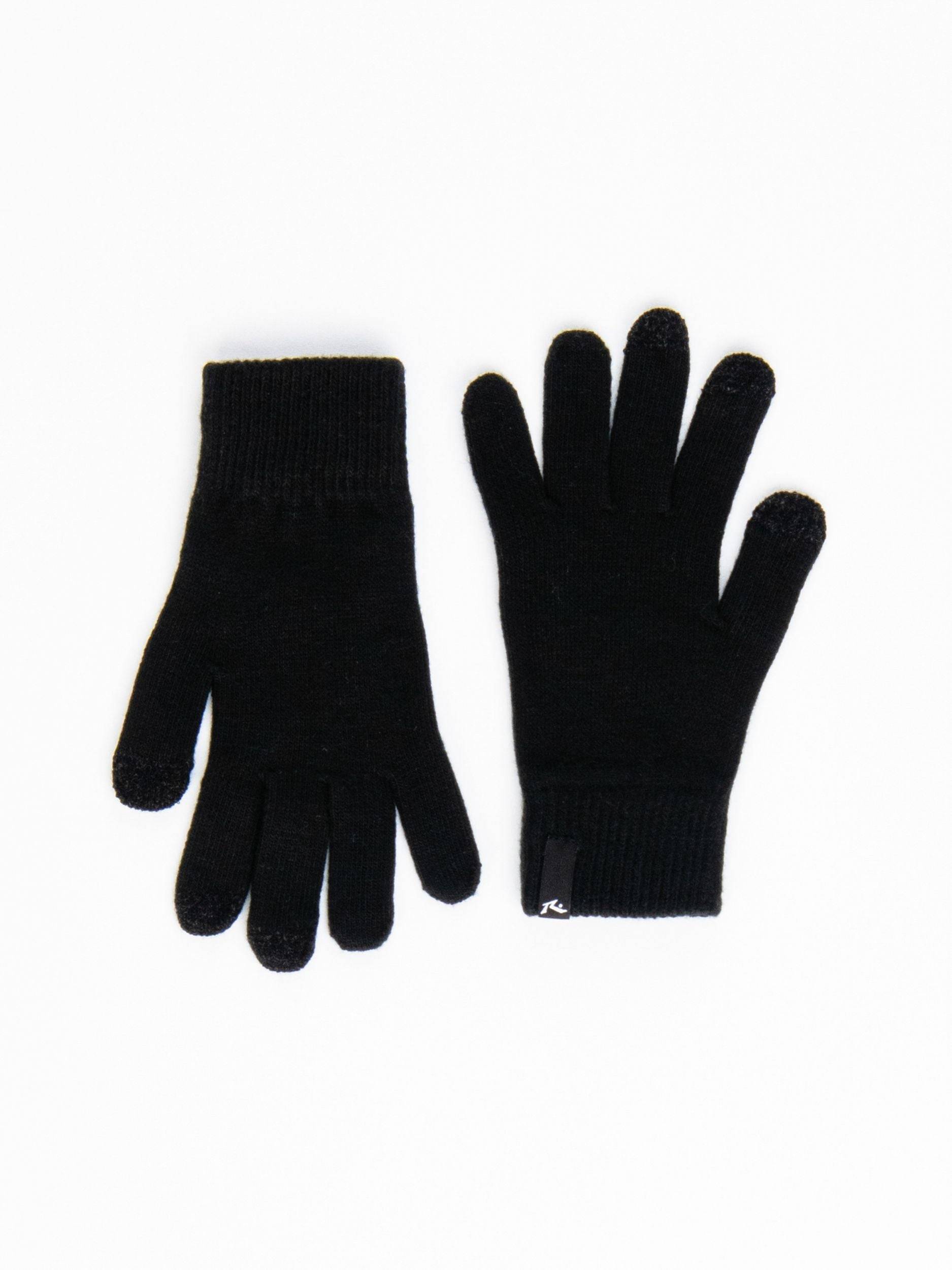 Rusty Hold Up Gloves in black, featuring a sleek and minimalist design.