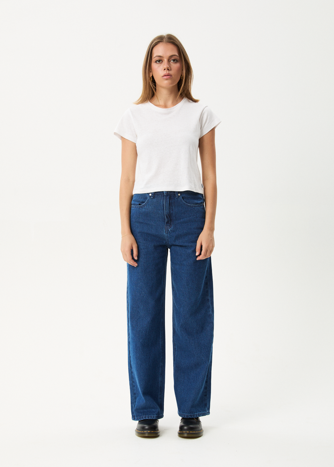 Afends Bella- Denim Wide Leg Baggy Jean