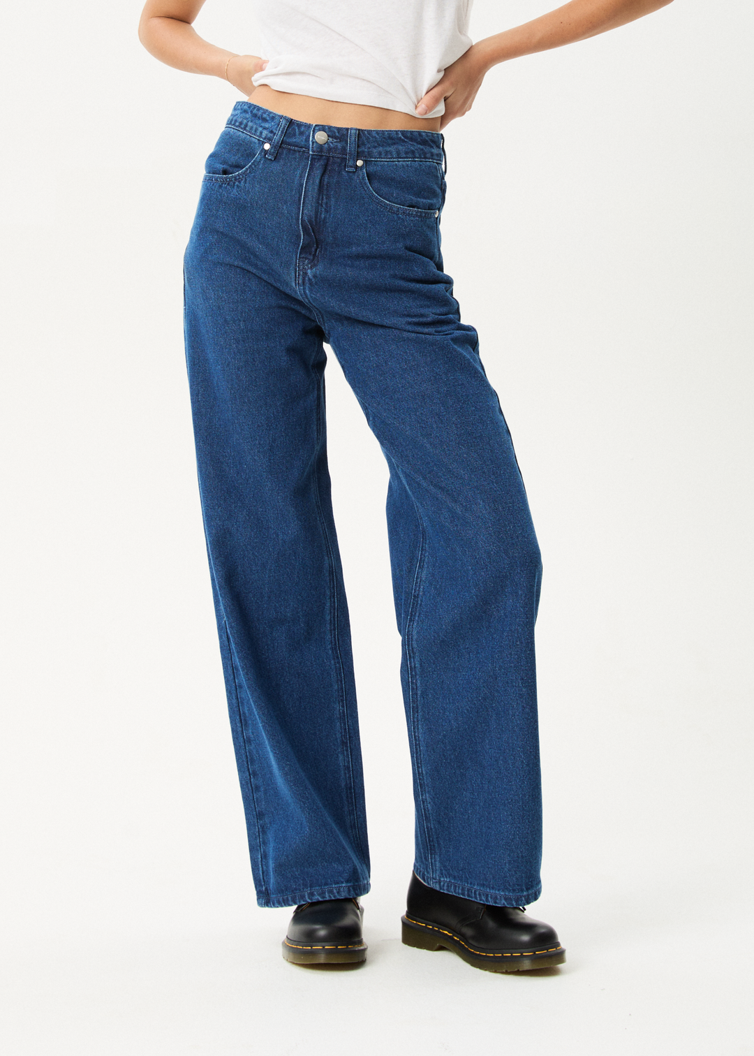 Afends Bella- Denim Wide Leg Baggy Jean