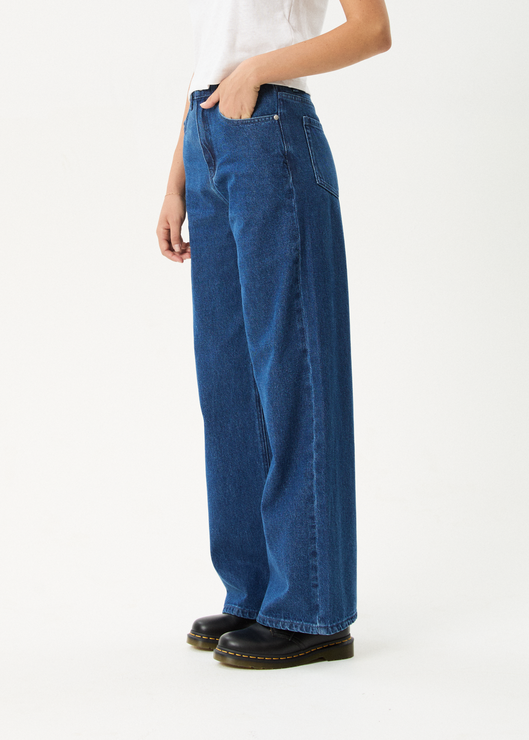 Afends Bella- Denim Wide Leg Baggy Jean
