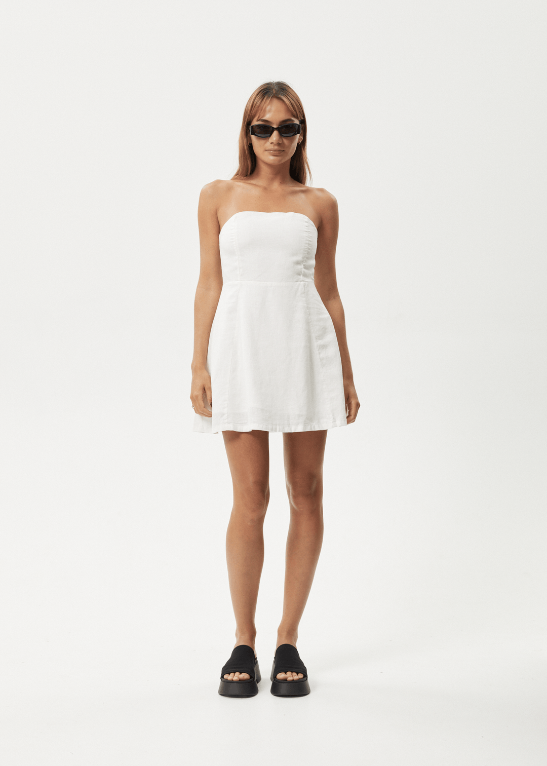 Afends Lilo- Strapless Mini Dress