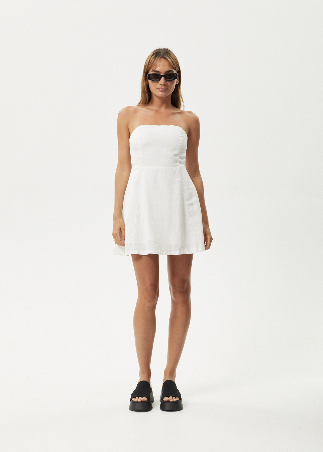 Afends Lilo- Strapless Mini Dress