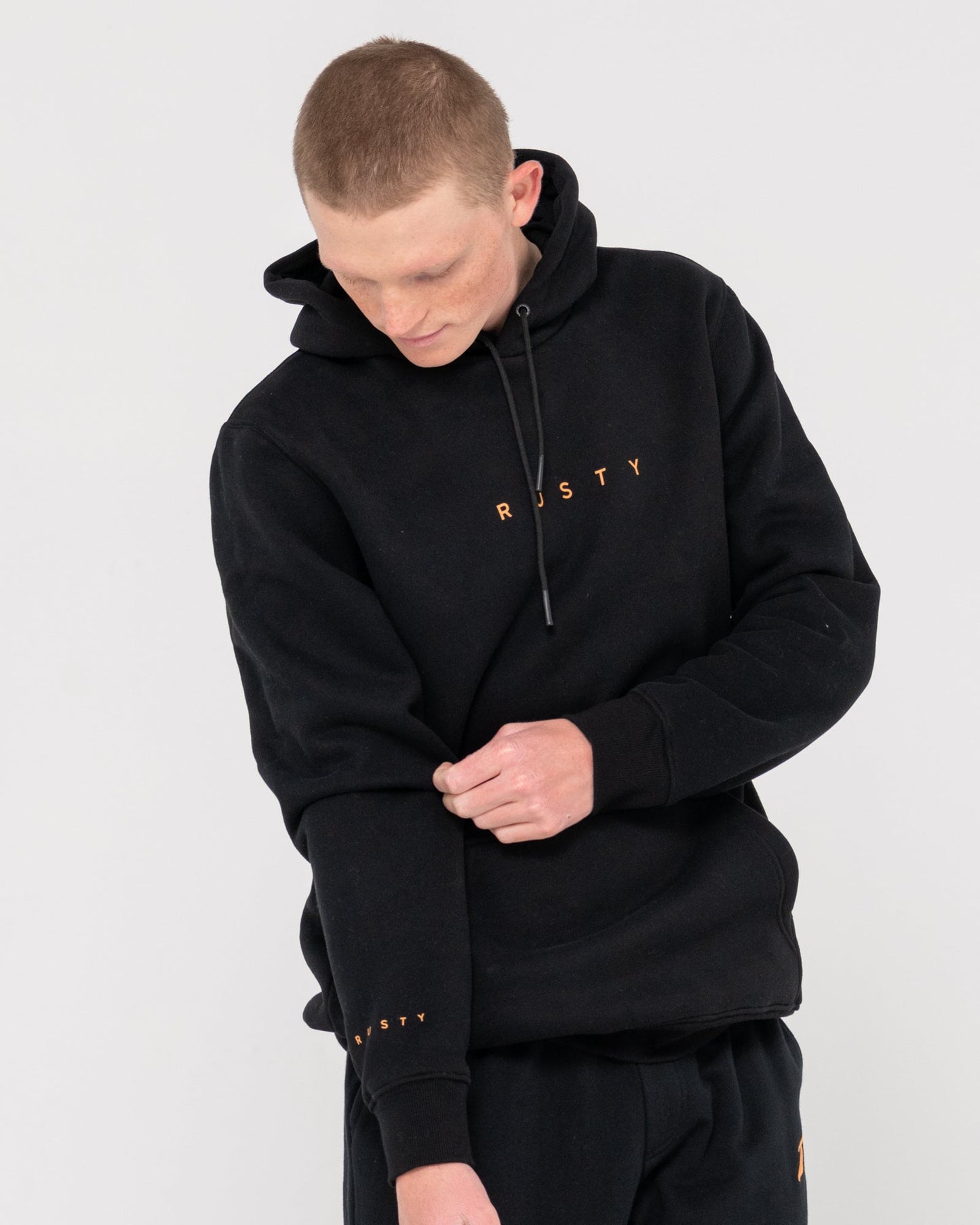 Rusty Short Cut Hooded Fleece