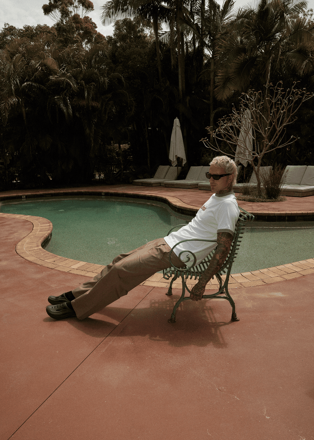 AFENDS Glider Pleated Pant - Fossil