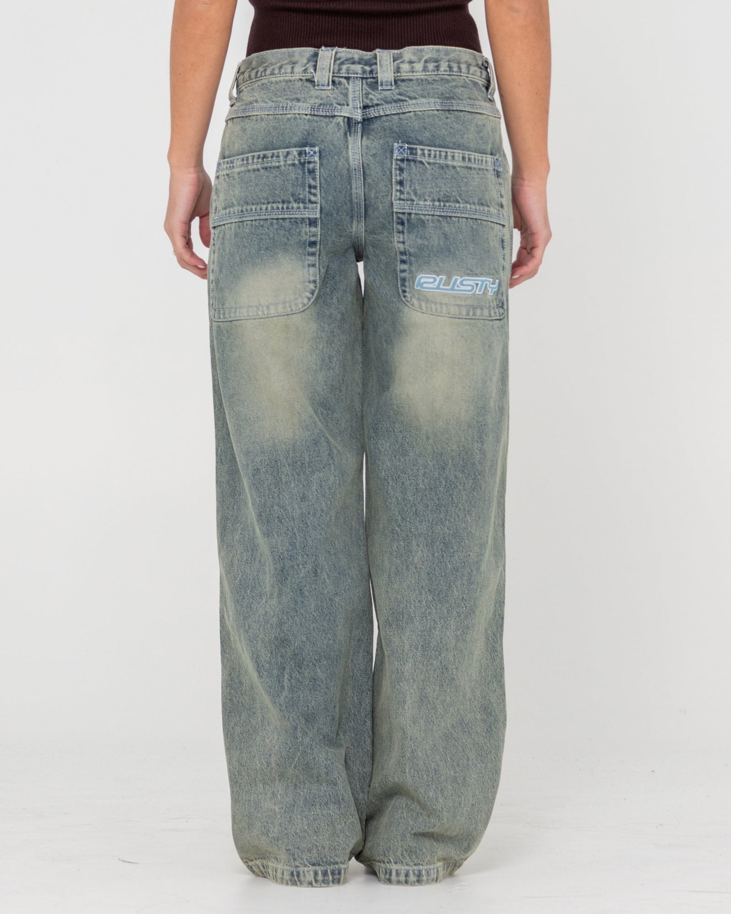 Rusty - Flip Mommy Low Rise tapeless denim jean - dirty dawg