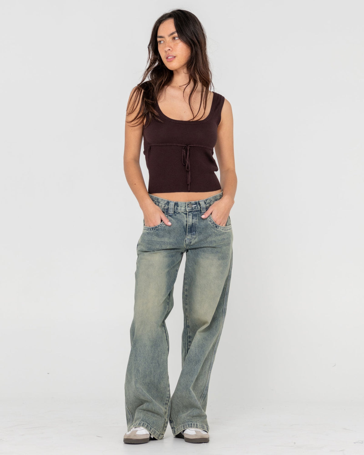 Rusty  Flip Mommy Low Rise tapeless denim jean