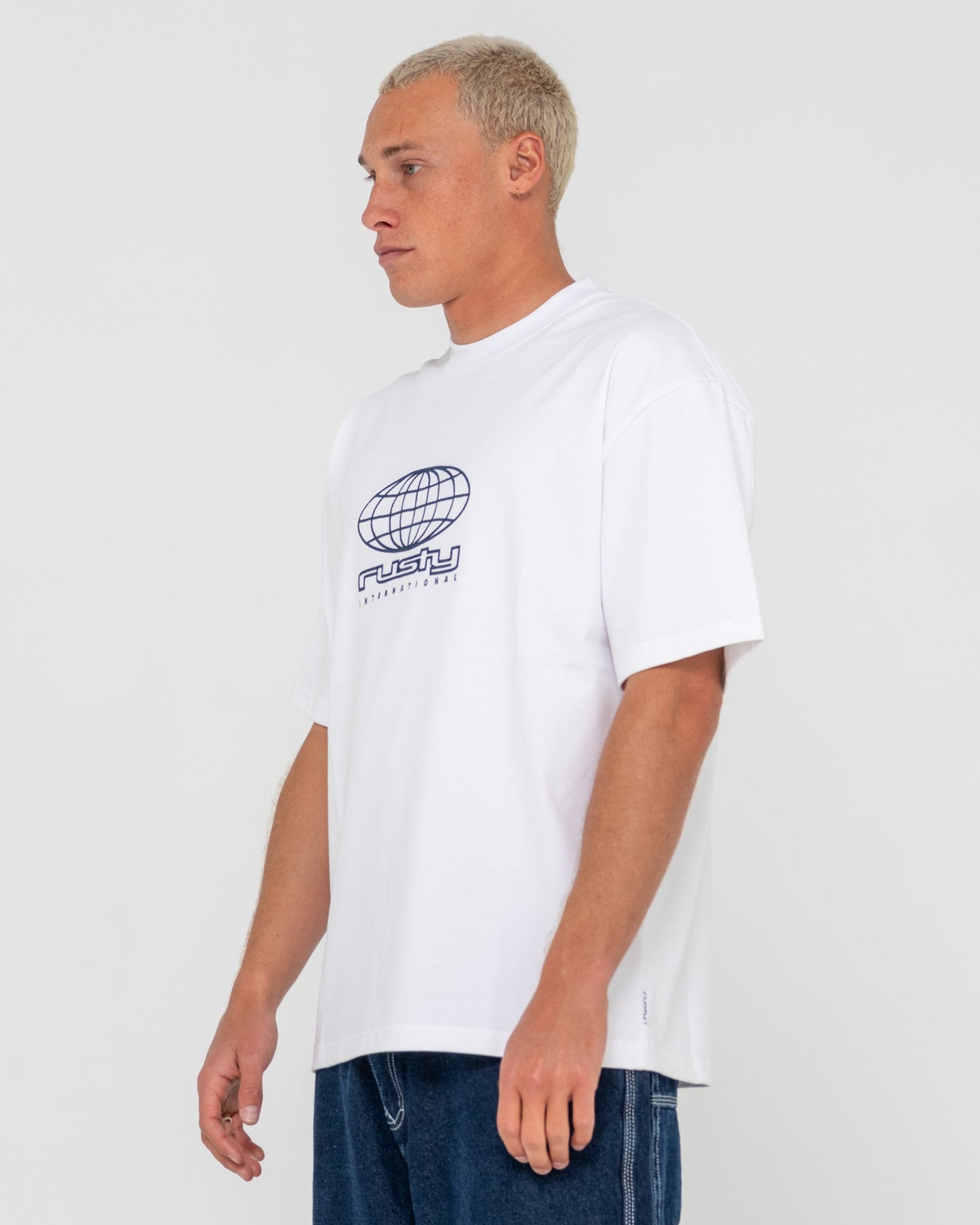 Rusty internazionale short sleeve heavy tee - white