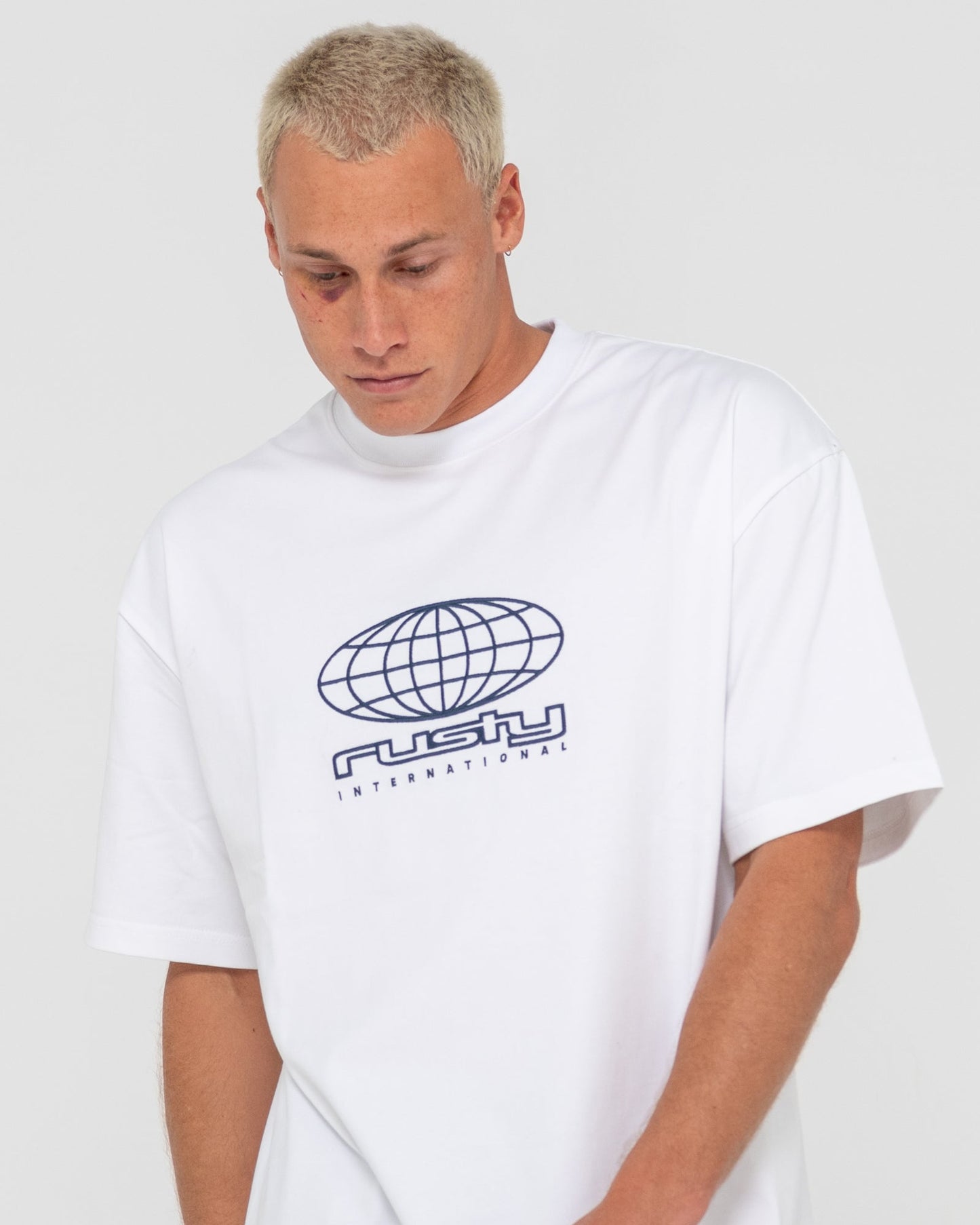Rusty internazionale short sleeve heavy tee - white