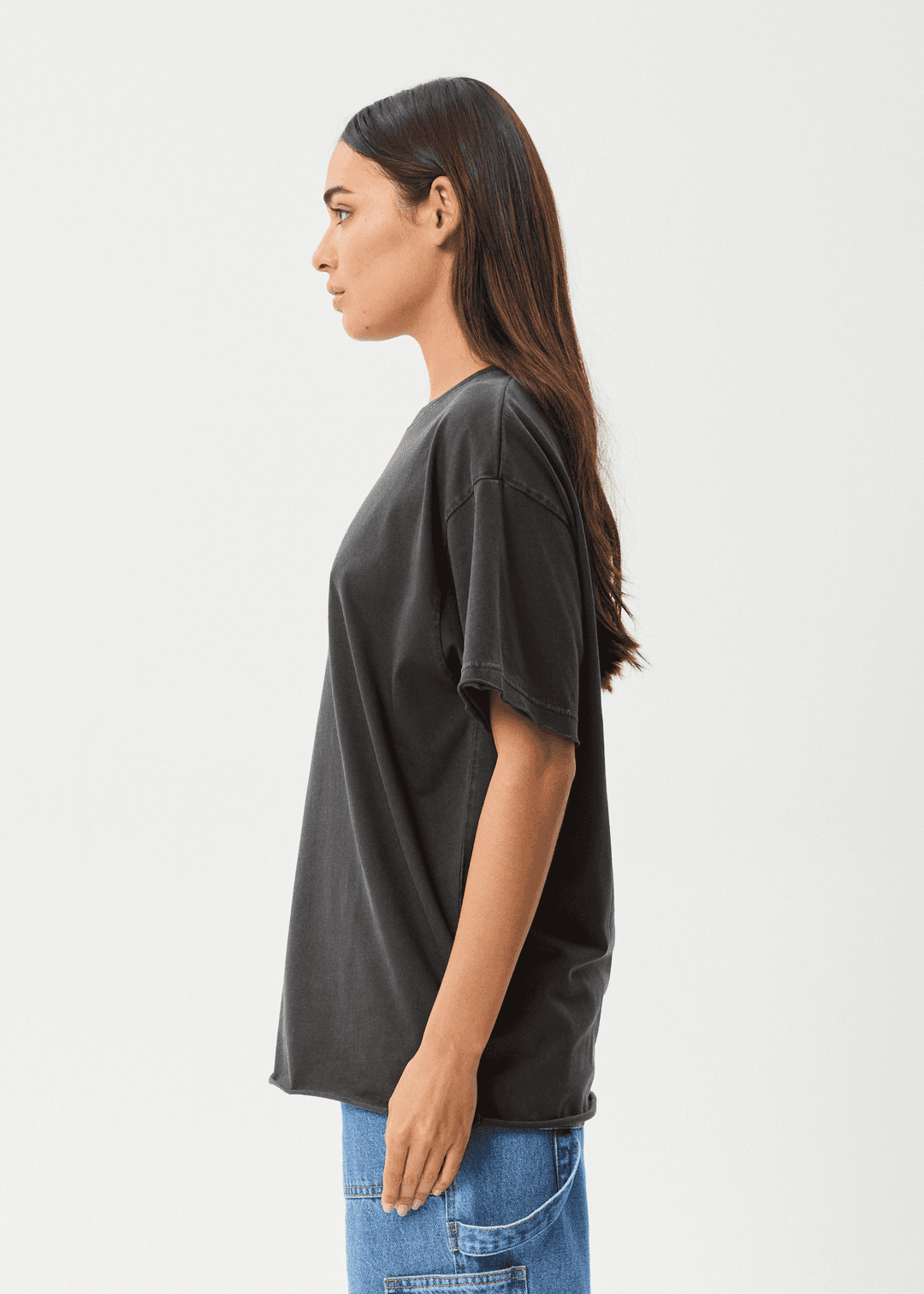 AFENDS Frolic Oversized Tee - Stone Black