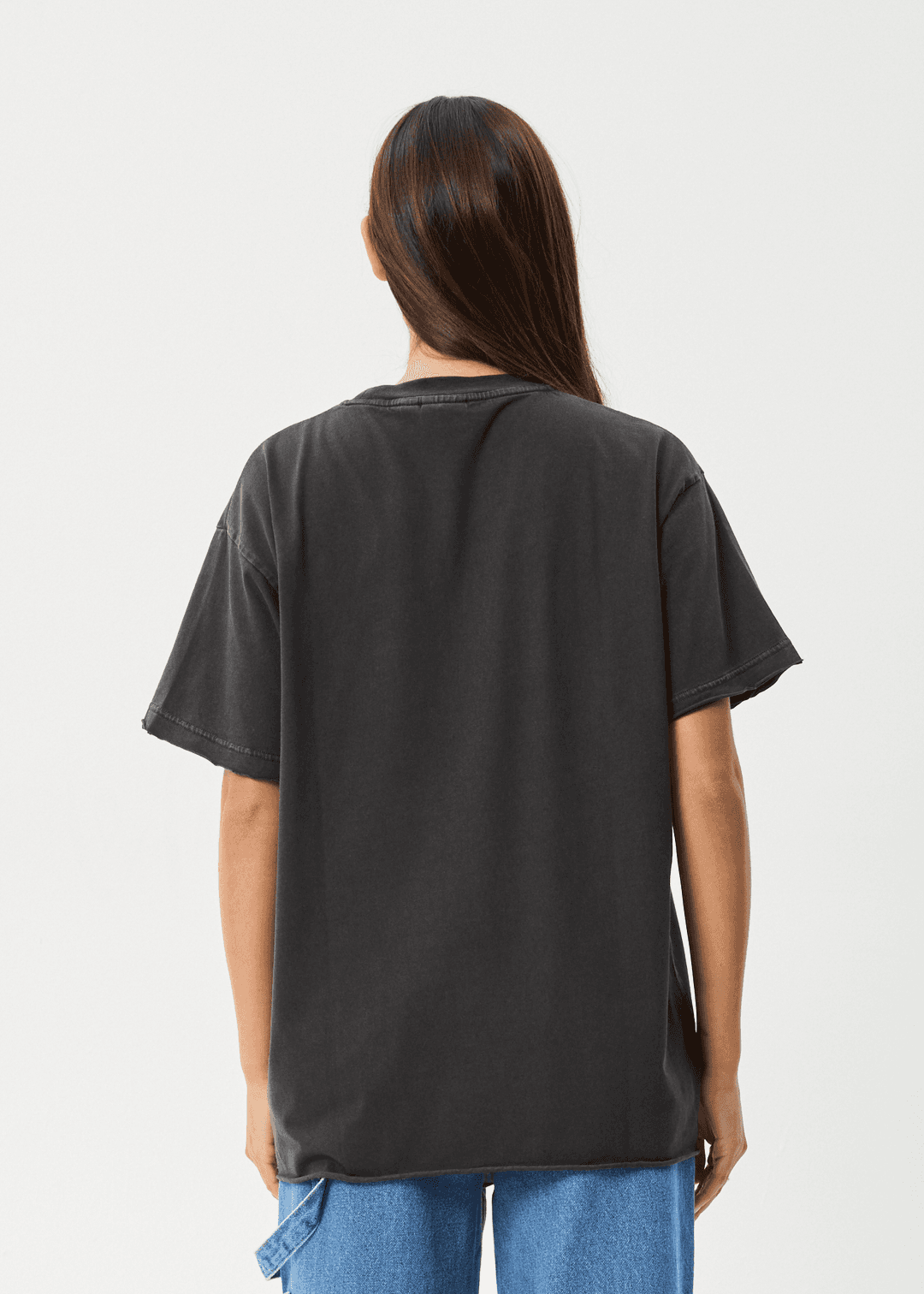 AFENDS Frolic Oversized Tee - Stone Black