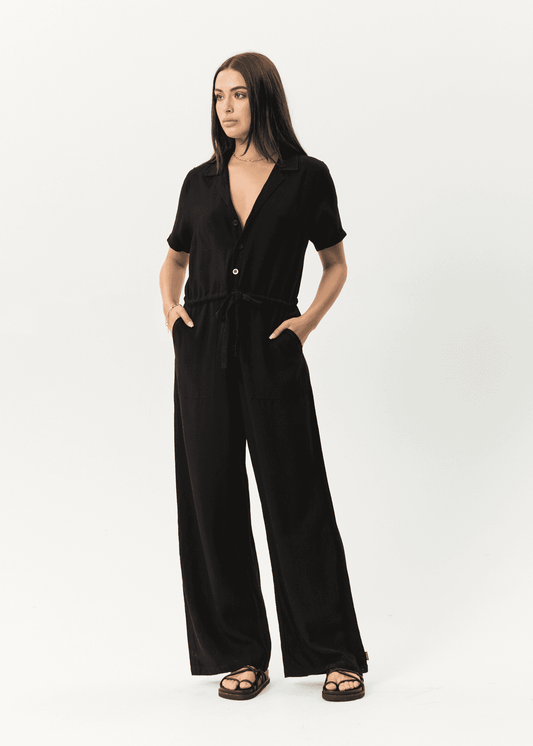 AFENDS Mason Relaxed Jumpsuit - Black
