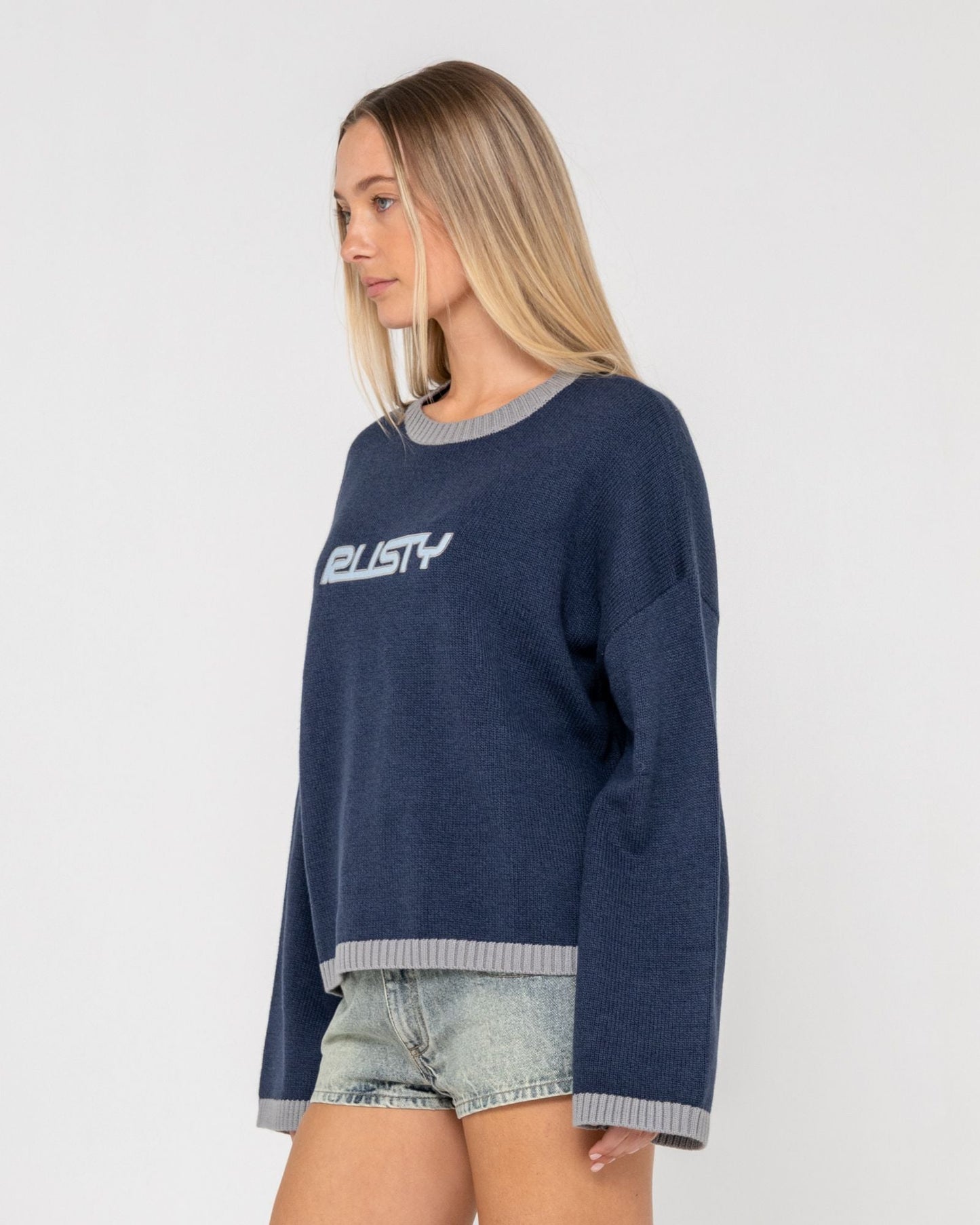 Rider Relaxed Crew Neck Knit