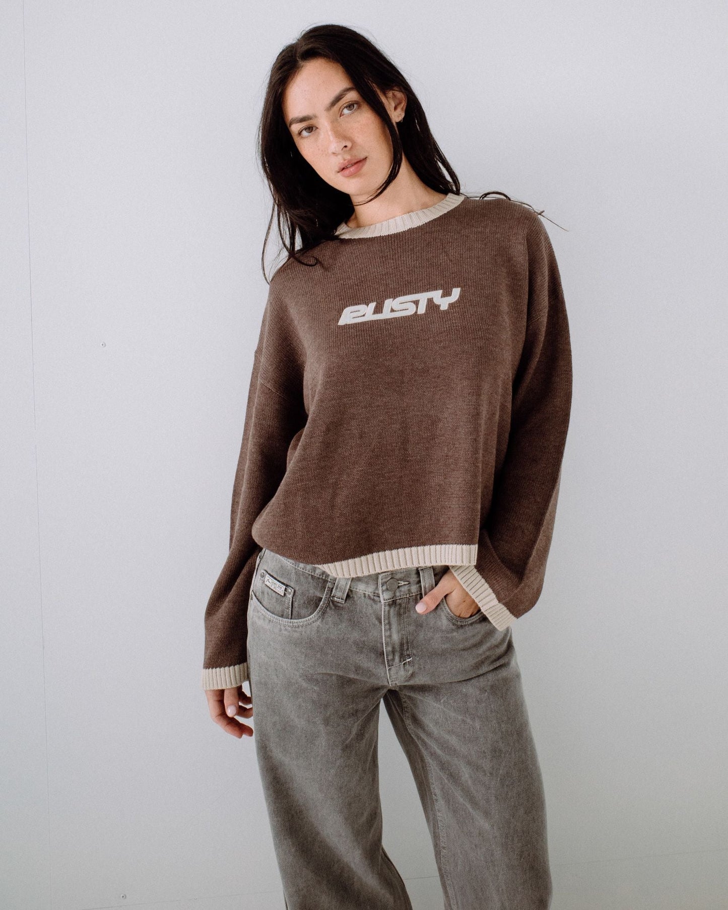 Rider Relaxed Crew Neck Knit