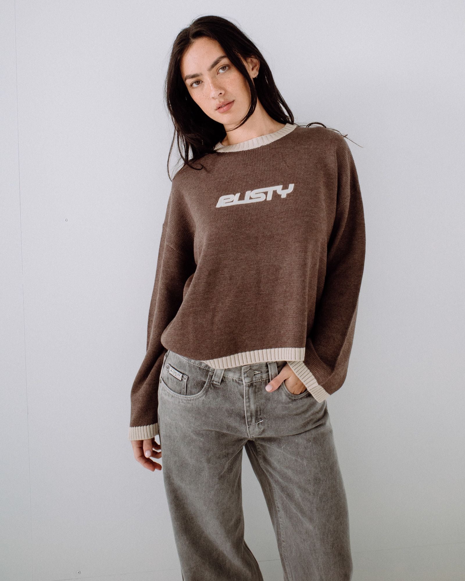 Rider Relaxed Crew Neck Knit