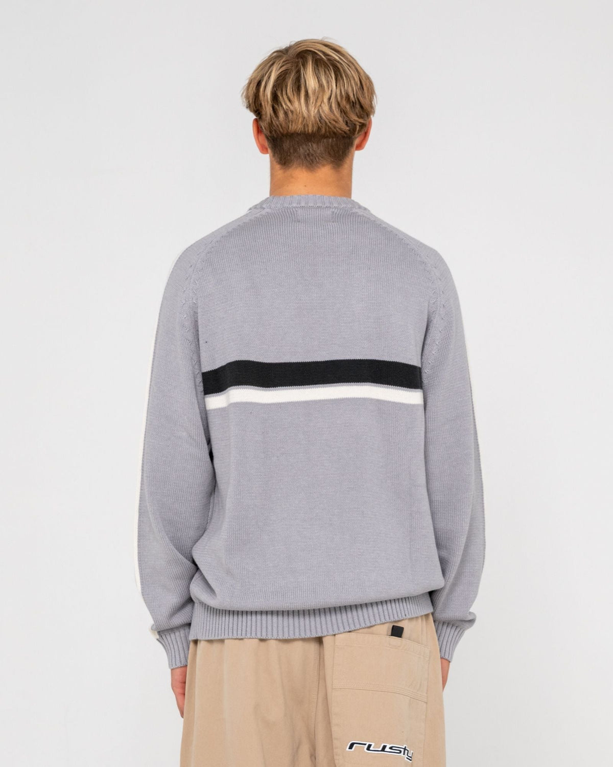 White Lines 2.0 Crew Neck Knit