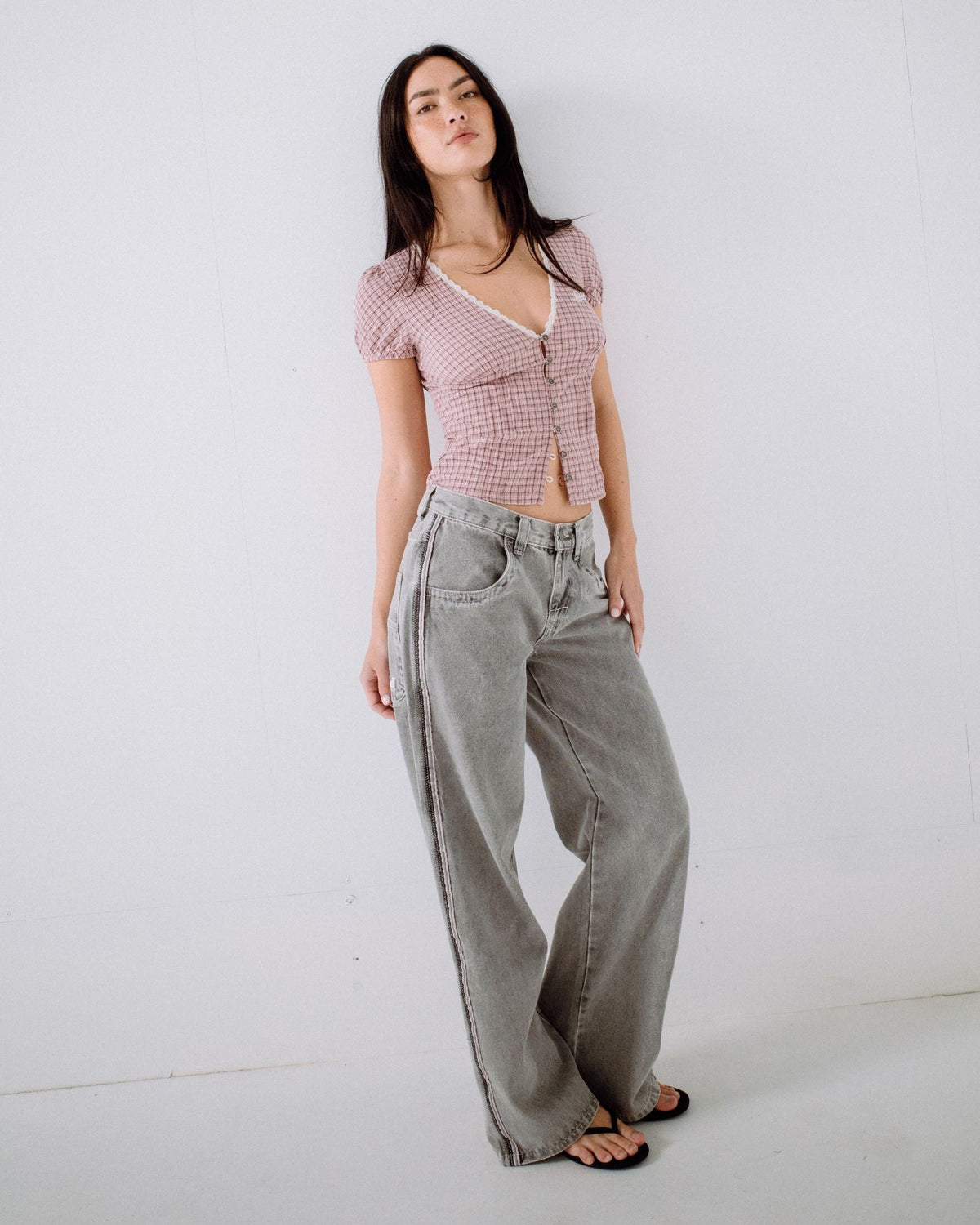 Flip Mommy Low Rise Baggy Jean