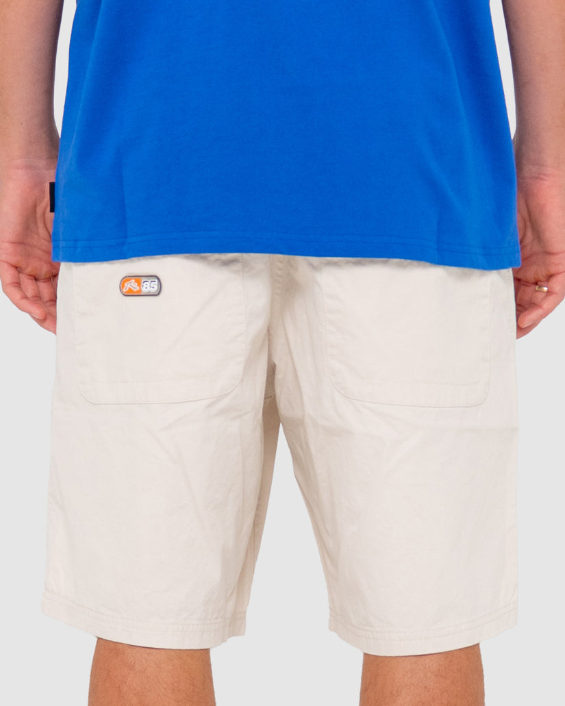Rusty Wear Eva elastic shorts - oatmeal