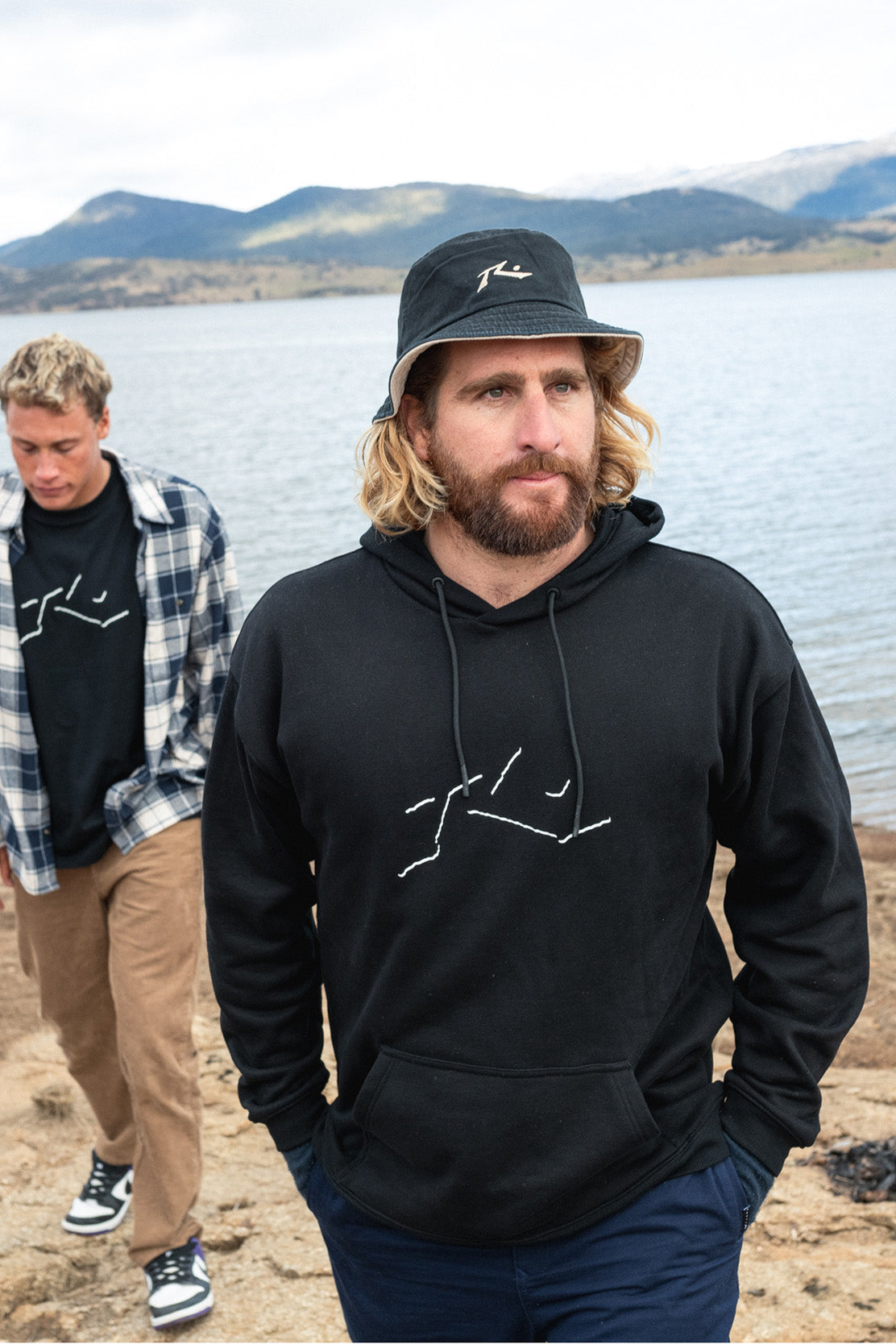 Rusty Shadow R Relaxed super fleece hoodie