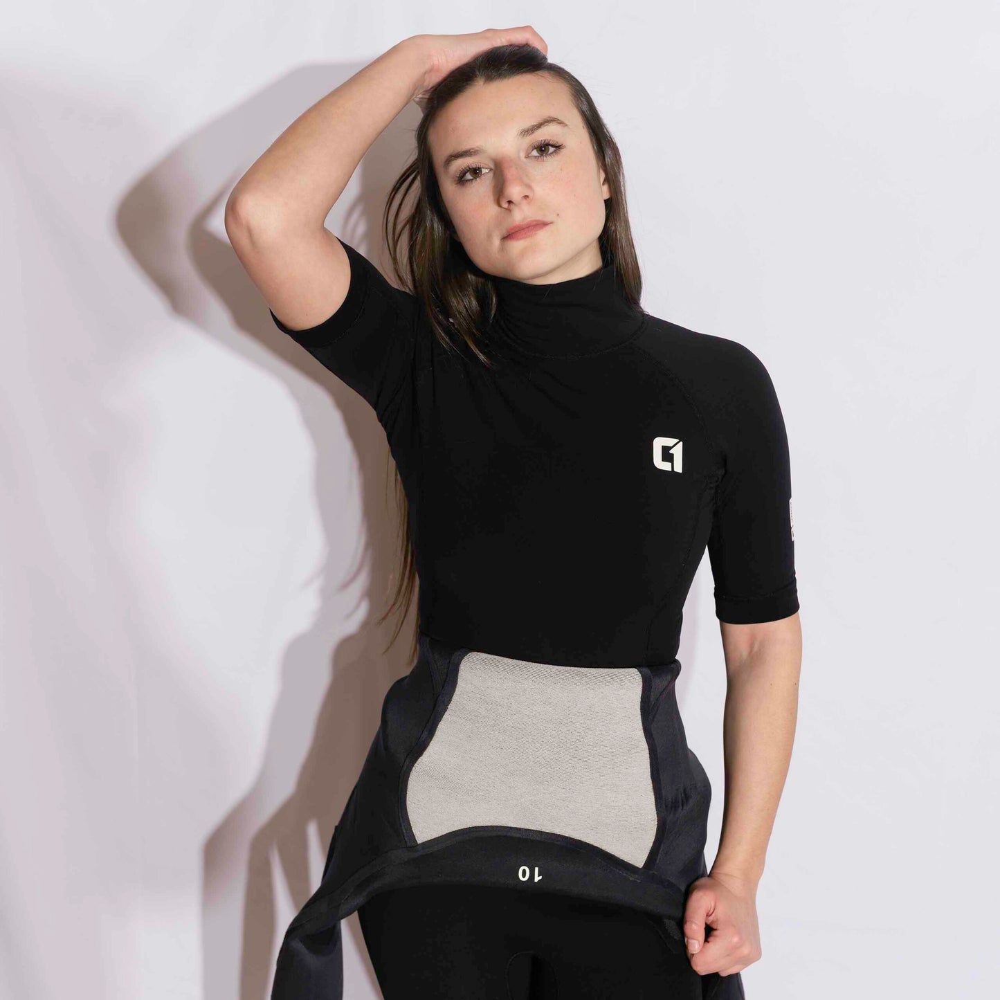 Womens Thermal Short Sleeve Rash Vest for Cold Water