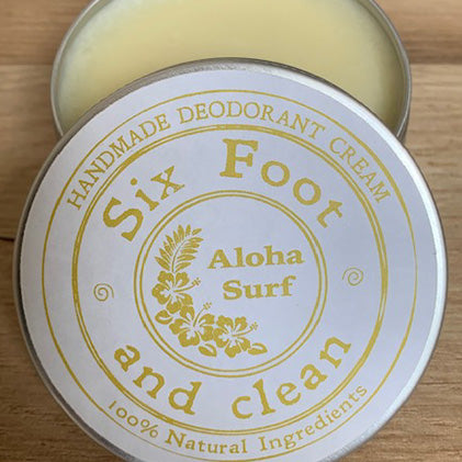 Six Foot & Clean Aloha Surf Natural Deodorant Cream