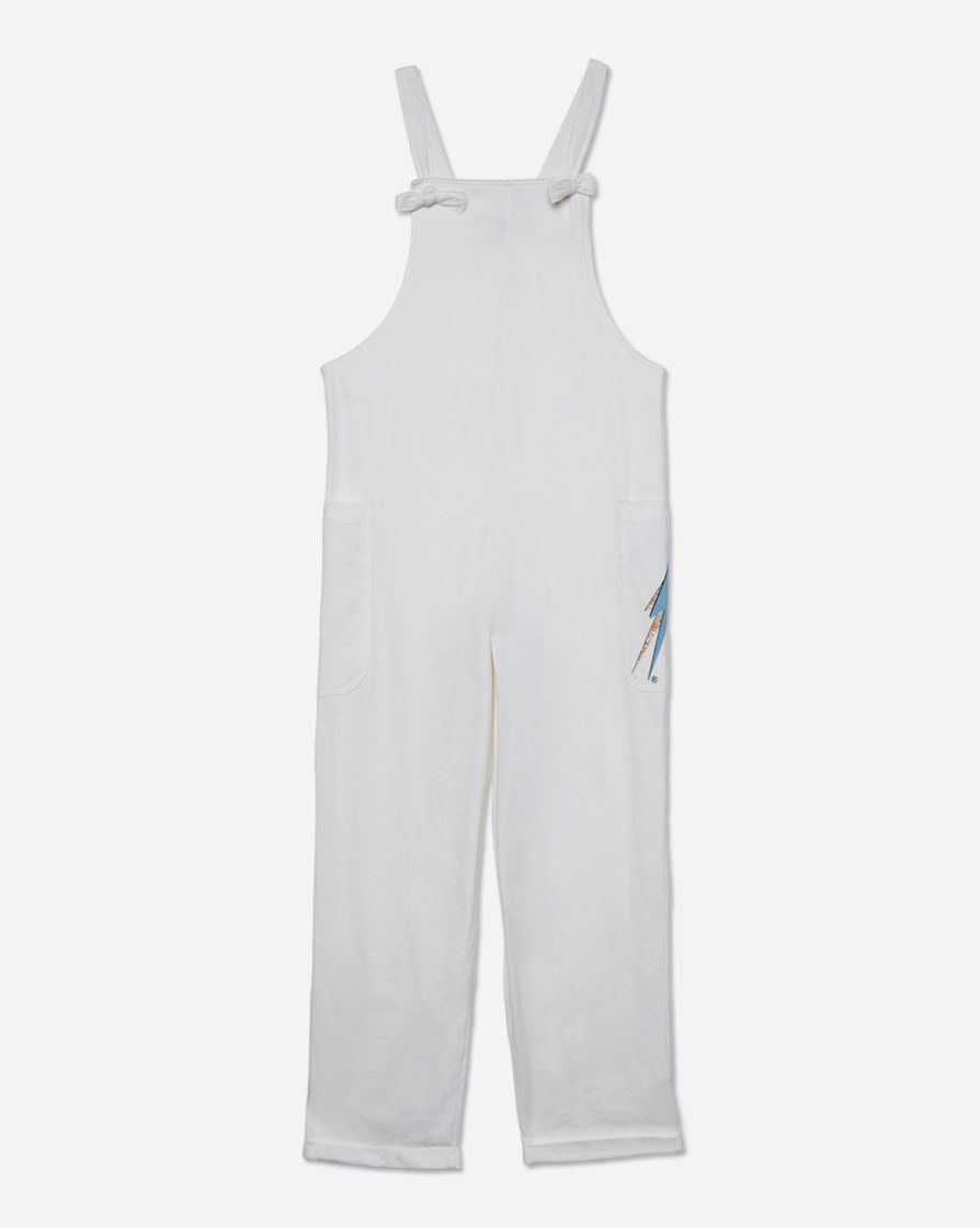 Lightning Bolt Strike Jumpsuit / egret