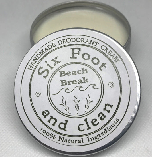 Six Foot & Clean Beach Break Natural Deodorant Cream