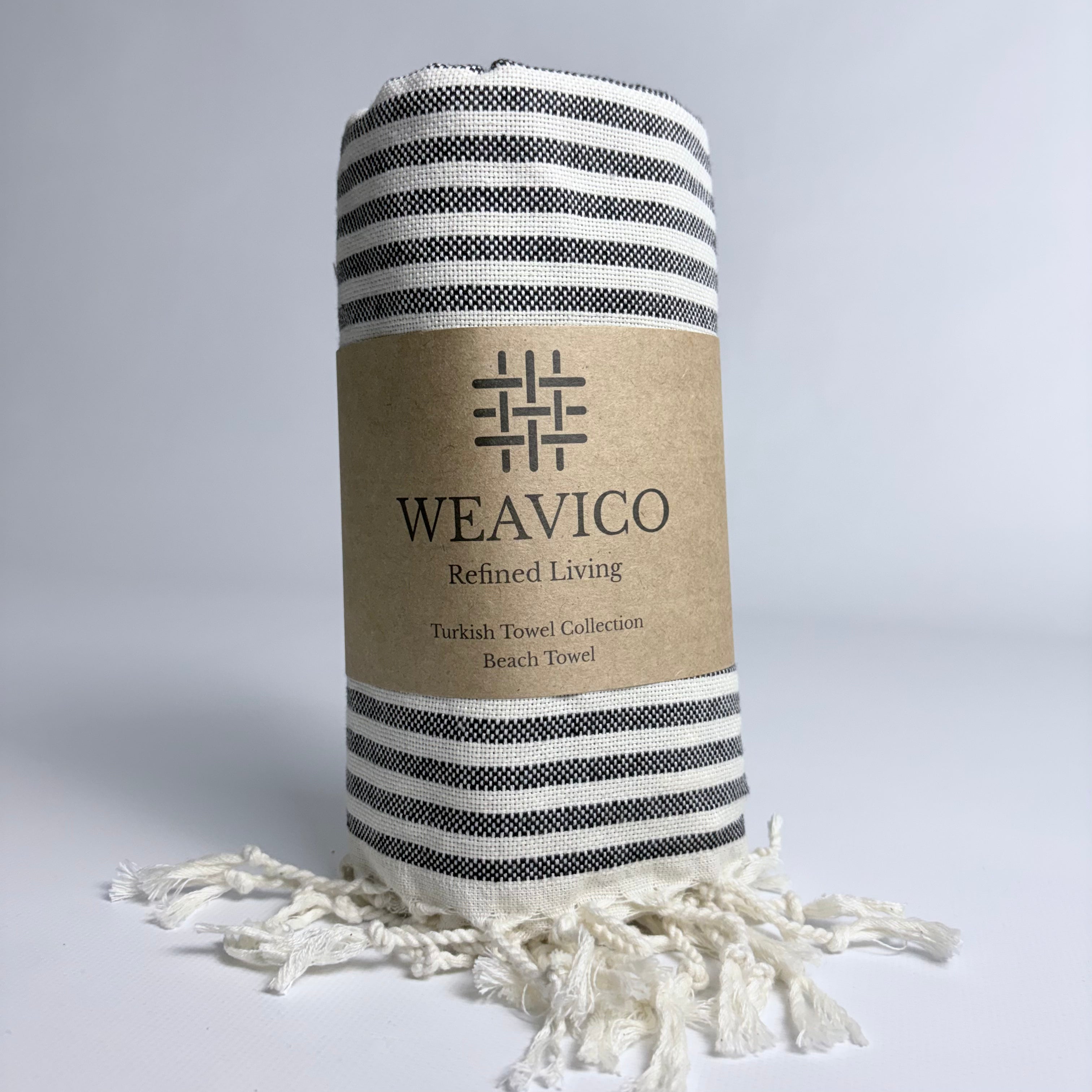 WeaviCo Stripe Turkish Towel – 100% Cotton