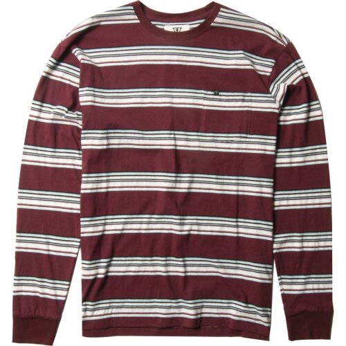 Vissla Roller Long Sleeve Pocket Tee - blood