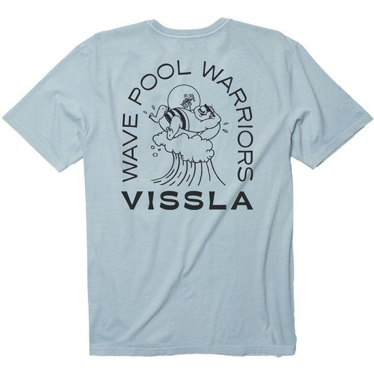 Vissla Wave Pool Warriors Pocket Tee - Ice Blue