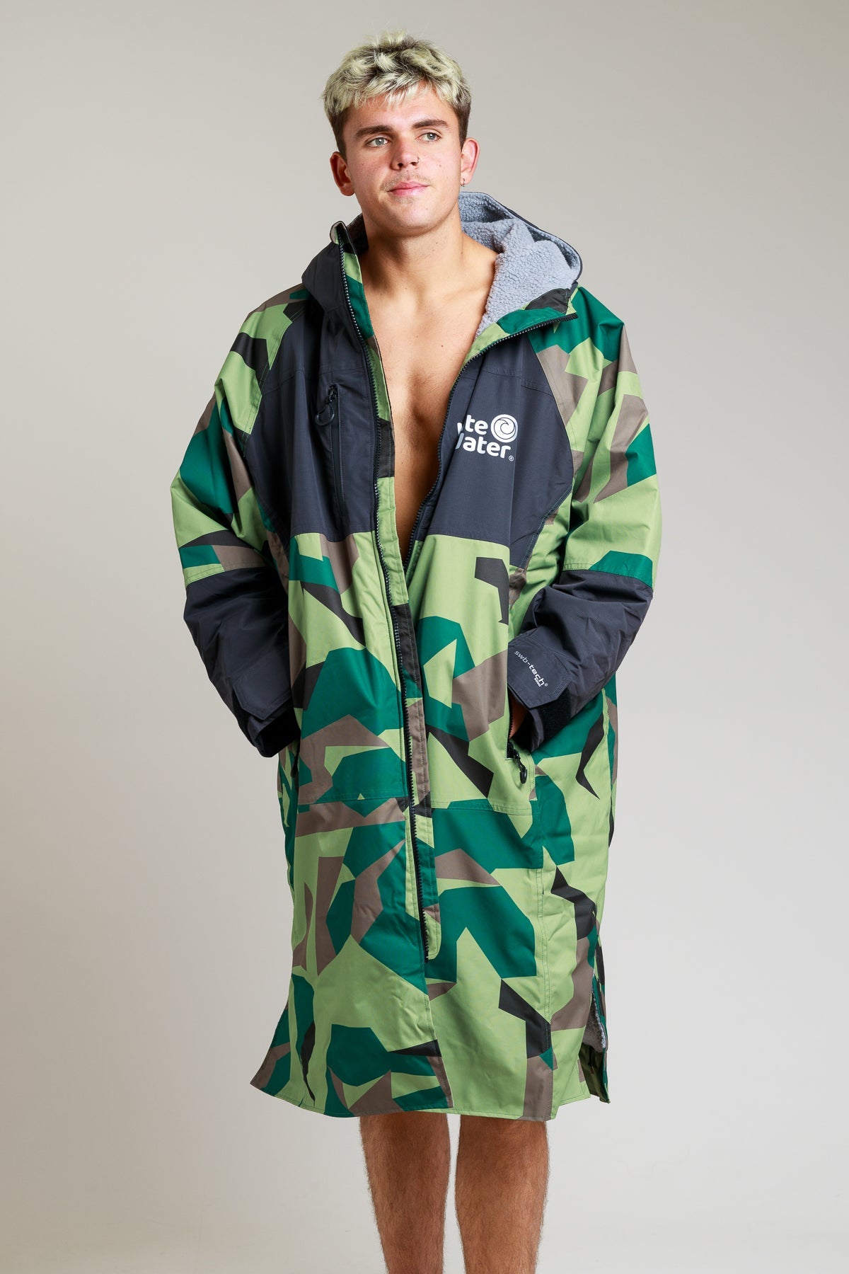 White Water Adults Hard Shell Robe - Camo