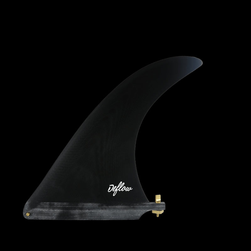 Deflow Cream longboard fin 8" - black