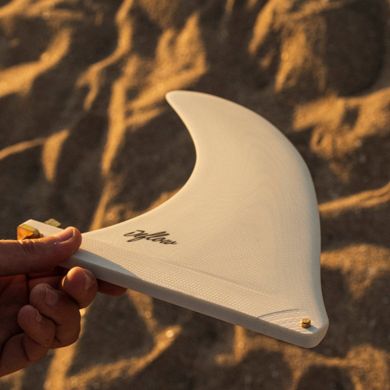 Deflow Cream longboard fin - white