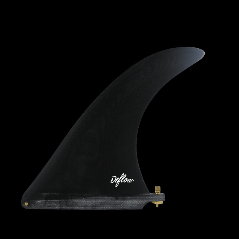 Deflow Cream 9" longboard fin - black